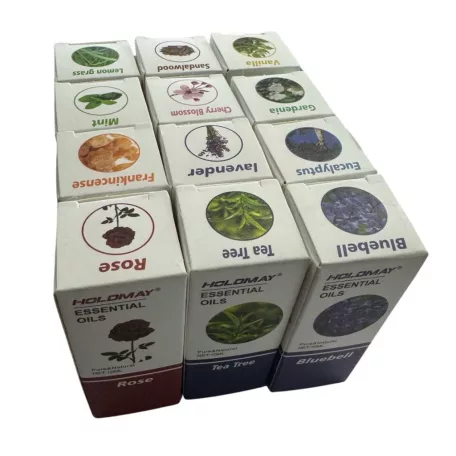 12-dílná sada esenciálních olejů pro aromaterapii