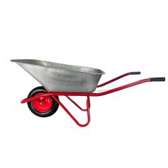 Kolečko v šedo-červené barvě - 80 litrů