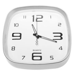   30 cm-ové stylové bílé nástěnné hodiny s jasně viditelným ciferníkem