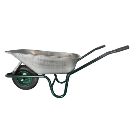 Kolečko v šedo-zelené barvě - 80 litrů