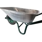 Kolečko v šedo-zelené barvě - 80 litrů