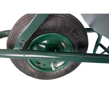 Kolečko v šedo-zelené barvě - 80 litrů