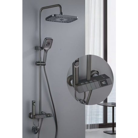 Boston elegantní sprchová souprava s displejem teploty - prémiová edice