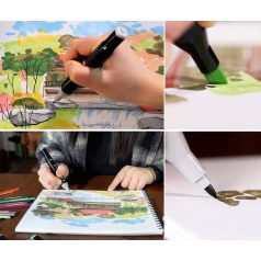 120-dílná sada fixů s organizérem