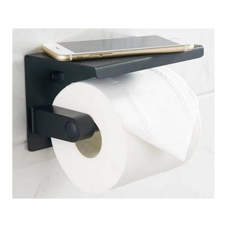 Držák na toaletní papír s poličkou