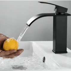 Jednopáková exkluzivní černá umyvadlová baterie