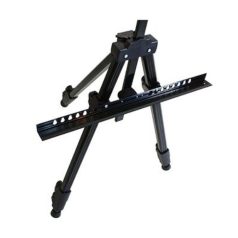   Malířský, skládací, nastavitelný kovový stojan v černé barvě - 52-150 cm