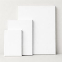   3-dílná sada bílých malířských pláten - rozměry 20x30cm, 30x40cm, 40x50 cm