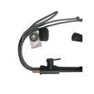 Jednopáková černá nerezová dřezová baterie s výsuvnou hlavicí