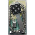 Elegantní chromová sprchová hlavice s držákem