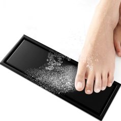 50 cm-ový nerezový podlahový odtok - matný černý