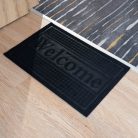 60 cm x 40 cm černá rohožka s nápisem Welcome