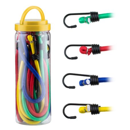 16-dílná sada gumových lan s hákem do úložného prostoru