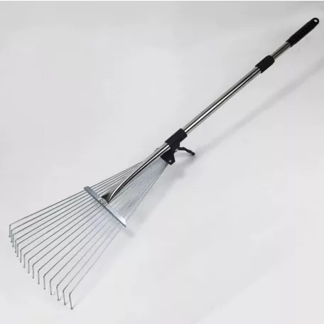 Nastavitelné hrábě na listí s teleskopickou rukojetí - 120 cm