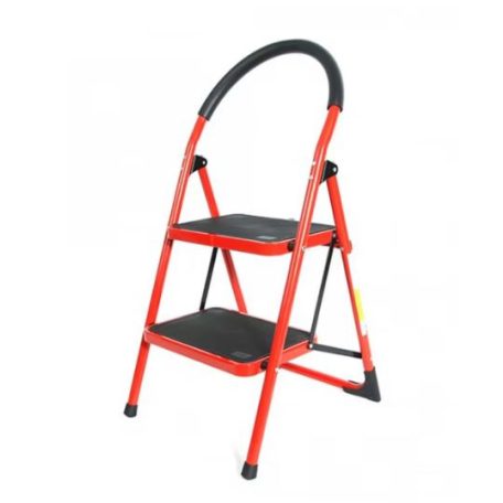 Skládací 2-stupňový hliníkový žebřík (premium edition)