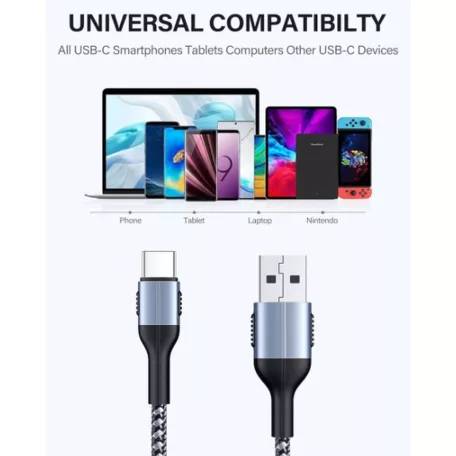 Nabíjecí kabel USB C (USB-A -> USB-C kabel) - 2 metry - 8A