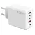 120W bílá síťová nabíječka 3 x USB-C, 2 x USB-A, rychlé nabíjení, iPhone, Huawei, Samsung, Xiaomi