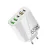 65W bílá síťová nabíječka 2 x USB-C, 3 x USB-A, rychlé nabíjení, iPhone, Huawei, Samsung, Xiaomi