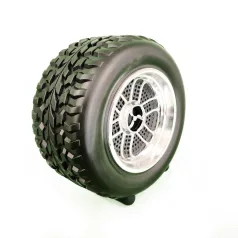   Bezdrátový reproduktor ve tvaru kola v černé barvě - 15 cm