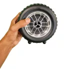 Bezdrátový reproduktor ve tvaru kola v černé barvě - 15 cm