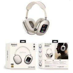   COOL Art bezdrátová sluchátka s displejem v šampaňské barvě