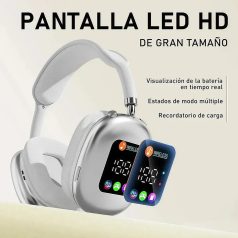 COOL Art bezdrátová sluchátka s displejem v bílé barvě