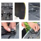 620-dílná sada autosvorek, plastová, univerzální, 16 různých modelů, černá barva