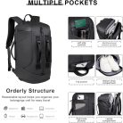 Multifunkční cestovní batoh v černé barvě