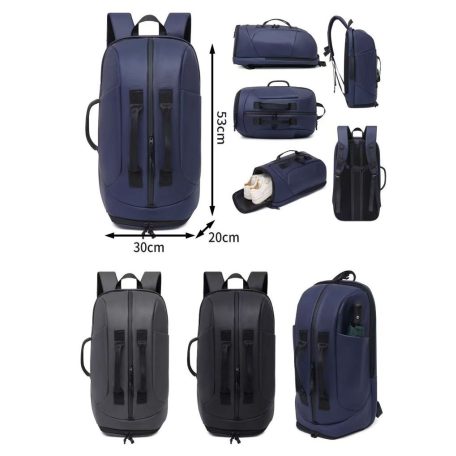 Multifunkční cestovní batoh v černé barvě