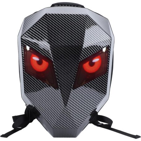 Černý batoh s LED očima