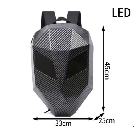 Černý batoh s LED očima