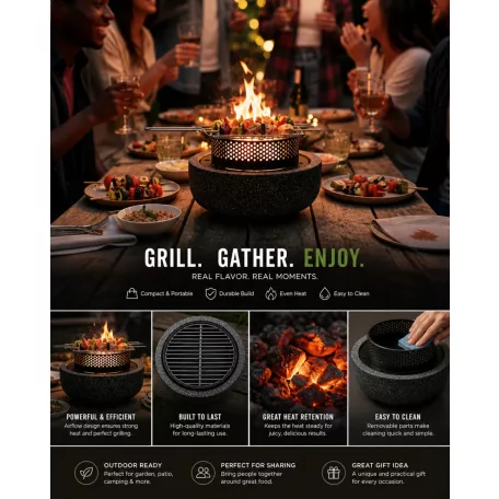Exteriérový party grill