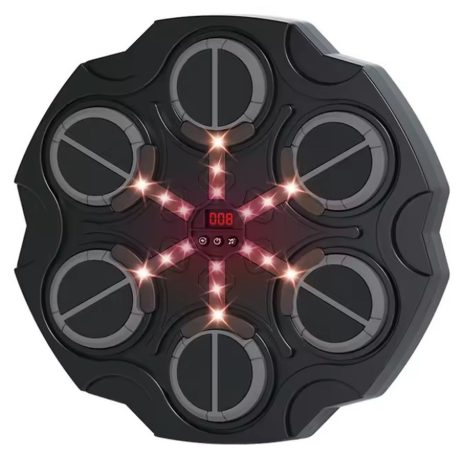 Nástěnný hudební boxerský terč + rukavice - Bluetooth, nabíjení přes USB, vestavěný reproduktor