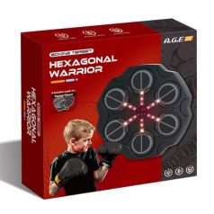   Nástěnný hudební boxerský terč + rukavice - Bluetooth, nabíjení přes USB, vestavěný reproduktor