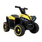Elektrická čtyřkolka pro děti v černo-žluté barvě