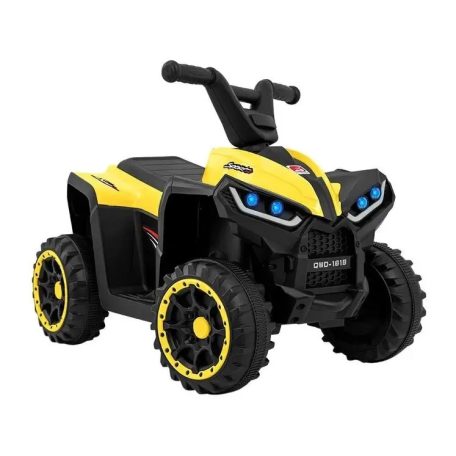Elektrická čtyřkolka pro děti v černo-žluté barvě