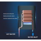 Okamžitý elektrický ohřívač vody v bílé barvě - 3000W