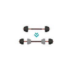 Nastavitelná sada činek na posilování svalů - 30 kg