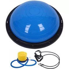   Balanční polomíč v modré barvě s expandérem a nožní pumpou - 58 cm