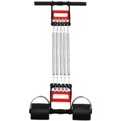   3 v 1-ním fitness expandér s 5 pružinami a ergonomickými rukojeťmi