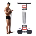 3 v 1-ním fitness expandér s 5 pružinami a ergonomickými rukojeťmi