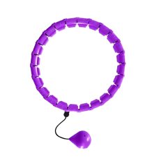 Hula hoop s váhou a LCD displejem - fialová