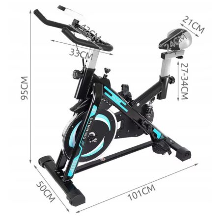 Černo-modré profesionální spinningové kolo