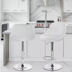  Stylová barová židle s nastavitelnou výškou (2ks)