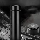 Smart termohrnek z nerezavějící oceli s LCD displejem - 480 ml