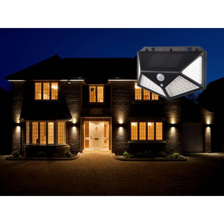 100 LED sluneční solární pouliční světlo se senzorem pohybu