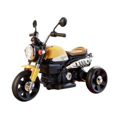 Dětská elektrická motorka - žluto-bílá - 380W